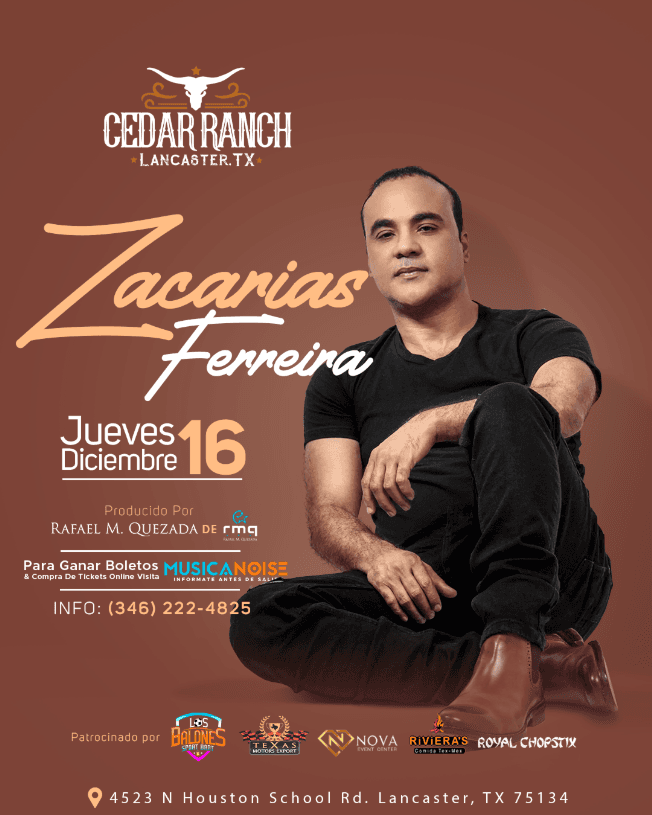 Event - Zacarias Ferreira @ Dallas, Texas - Lancaster, Texas - December 16, 2021 | concert tickets