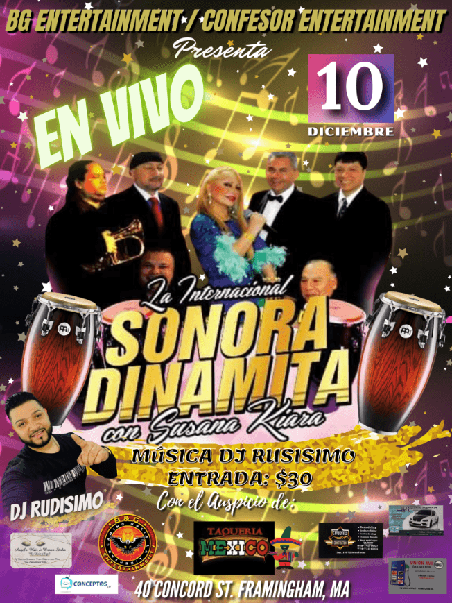 Event - Sonora Dinamita en Vivo ! FRAMINGHAM MA. - framingham, Massachusetts - December 10, 2021 | concert tickets
