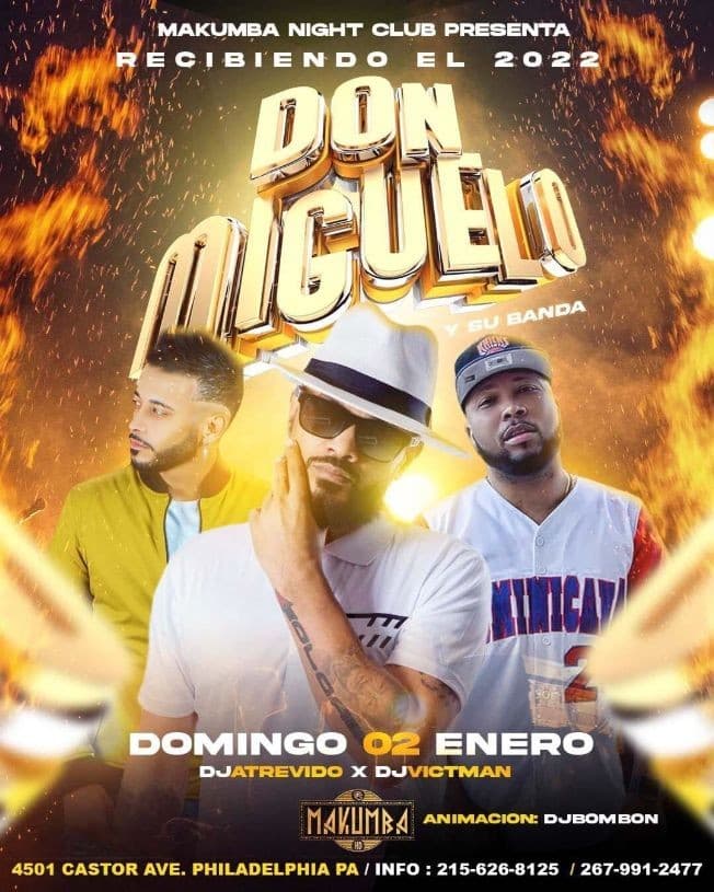 Event - DON MIGUELO Y SU BANDA EN CONCIERTO ! PHILADELPHIA PENNSYLVANIA - Philadelphia, Pennsylvania - January 2, 2022 | concert tickets