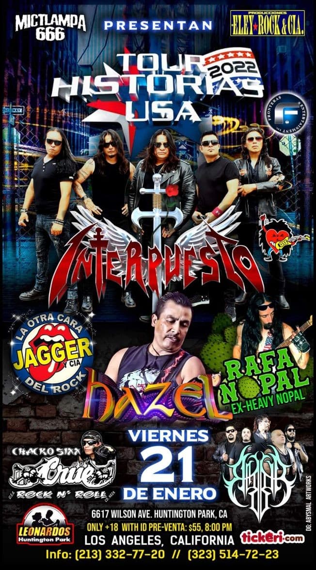 Event - INTERPUESTO, HAZEL & RAFA NOPAL ! LOS ANGELES CA. - Los Angeles, California - January 21, 2022 | concert tickets