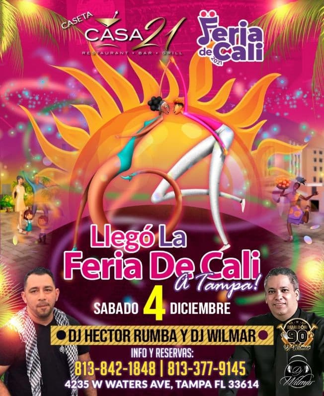 Event - Feria de Cali en TAMPA CASA21 - Tampa, Florida - December 4, 2021 | concert tickets