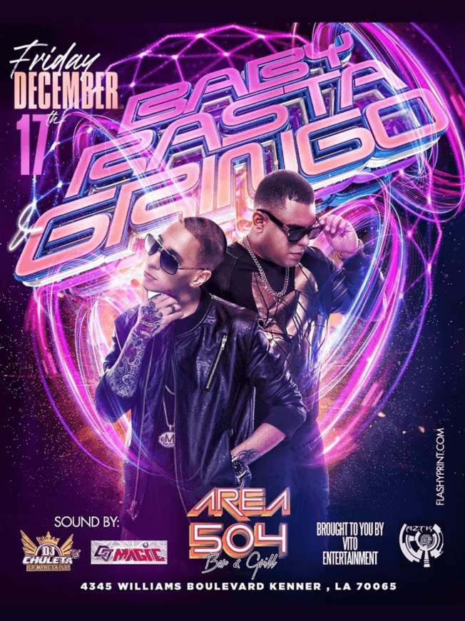 Event - BABY RASTA Y GRINGO EN CONCIERTO - KENNER LOUISIANA - Kenner, Louisiana - December 17, 2021 | concert tickets