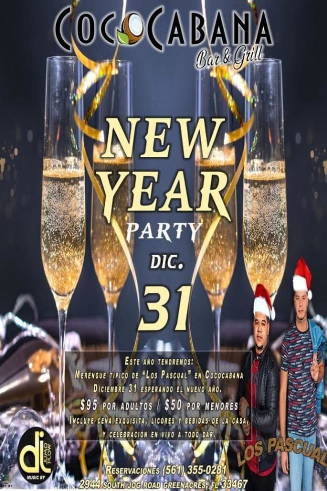 Event - NEW YEAR PARTY AT COCOCABANA " CENA Y MERENGUE TIPICO DE LOS PASCUAL " GREENACRES FLORIDA - Greenacres, Florida - December 31, 2021 | concert tickets