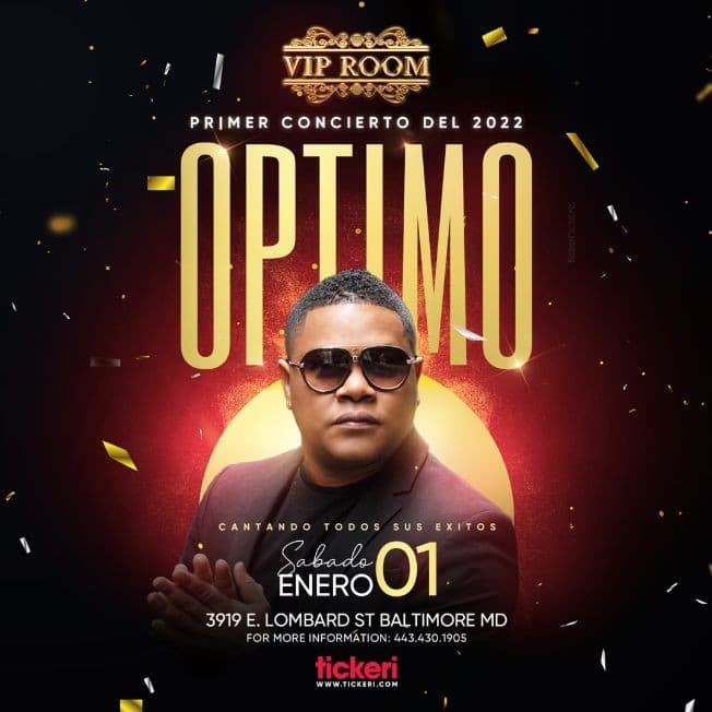 Event - OPTIMO EN CONCIERTO ! BALTIMORE MARYLAND - Baltimore, Maryland - January 1, 2022 | concert tickets
