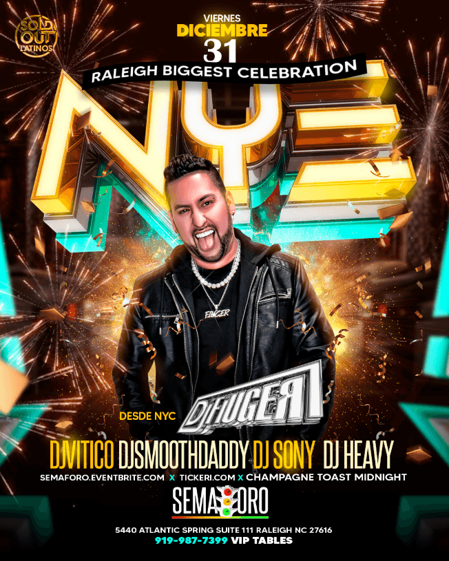 Event - NEW YEARS EVE BASH DJ FIUGER FROM NYC - Raleigh, North Carolina - December 31, 2021 | concert tickets