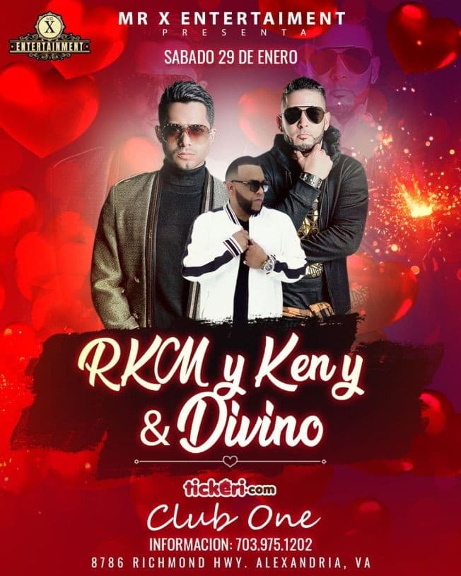 Event - RKM & Ken Y / Divino en Concierto ! ALEXANDRIA VA. - Alexandria, Virginia - January 29, 2022 | concert tickets