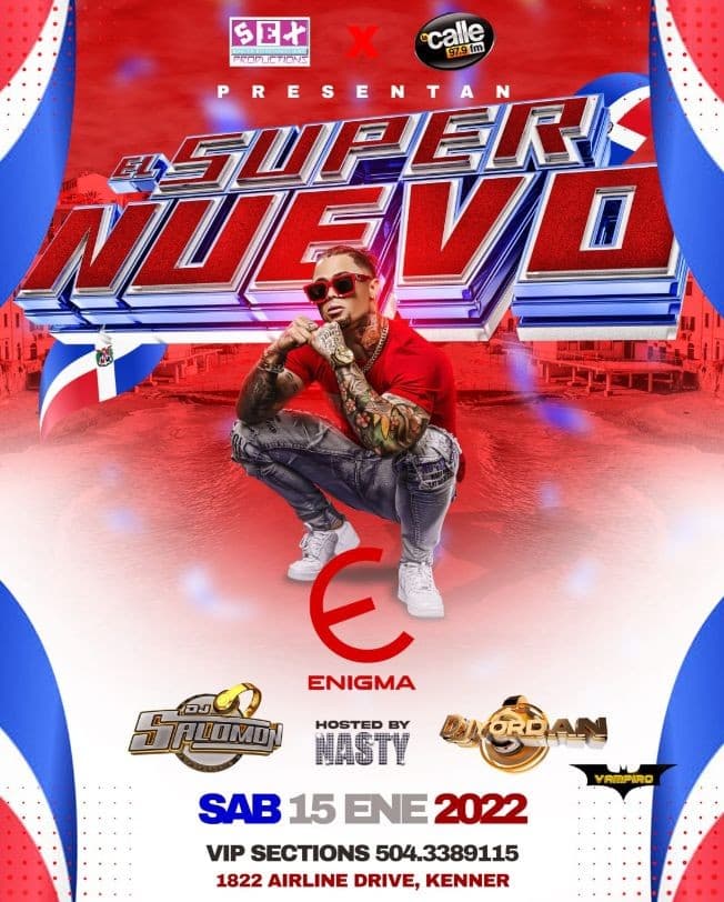 Event - EL SUPER NUEVO EN CONCIERTO ! KENNER LA. - Kenner, Louisiana - January 15, 2022 | concert tickets