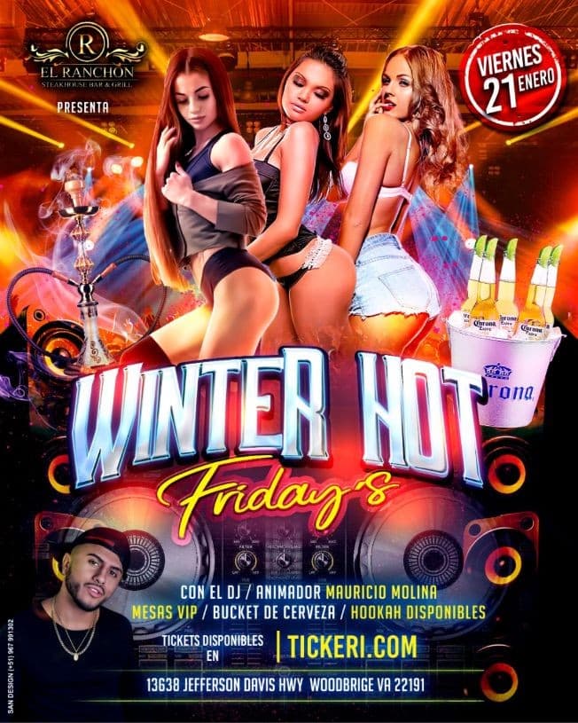Event - Winter Hot Friday's - Woodbridge, Virginia - January 21, 2022 | concert tickets