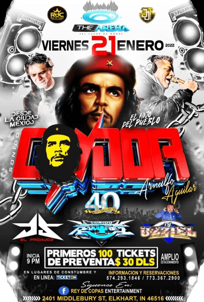 Event - SONIDO CONDOR 40TH ANIVERSARIO EN VIVO ! ELKHART INDIANA - Elkhart, Indiana - January 21, 2022 | concert tickets
