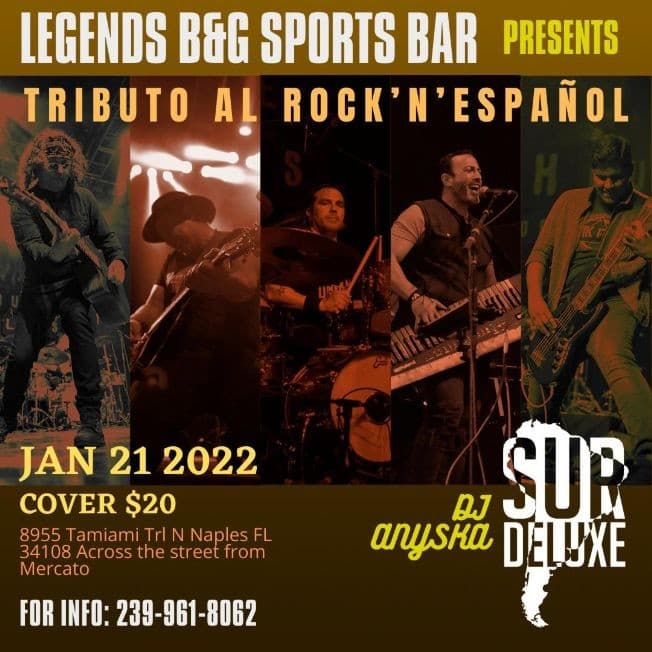 Event - Noche de Rock en Vivo ! NAPLES FL. - Naples, Florida - January 21, 2022 | concert tickets