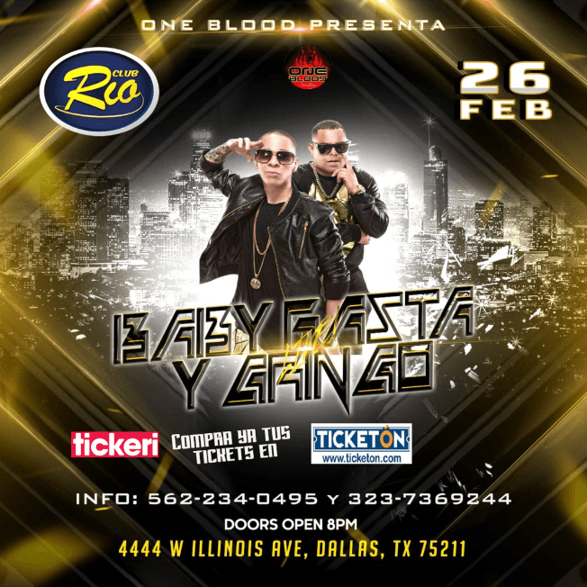 Event - BABY RASTA Y GRINGO EN CONCIERTO ! (OB)  DALLAS TEXAS - Dallas, Texas - February 26, 2022 | concert tickets