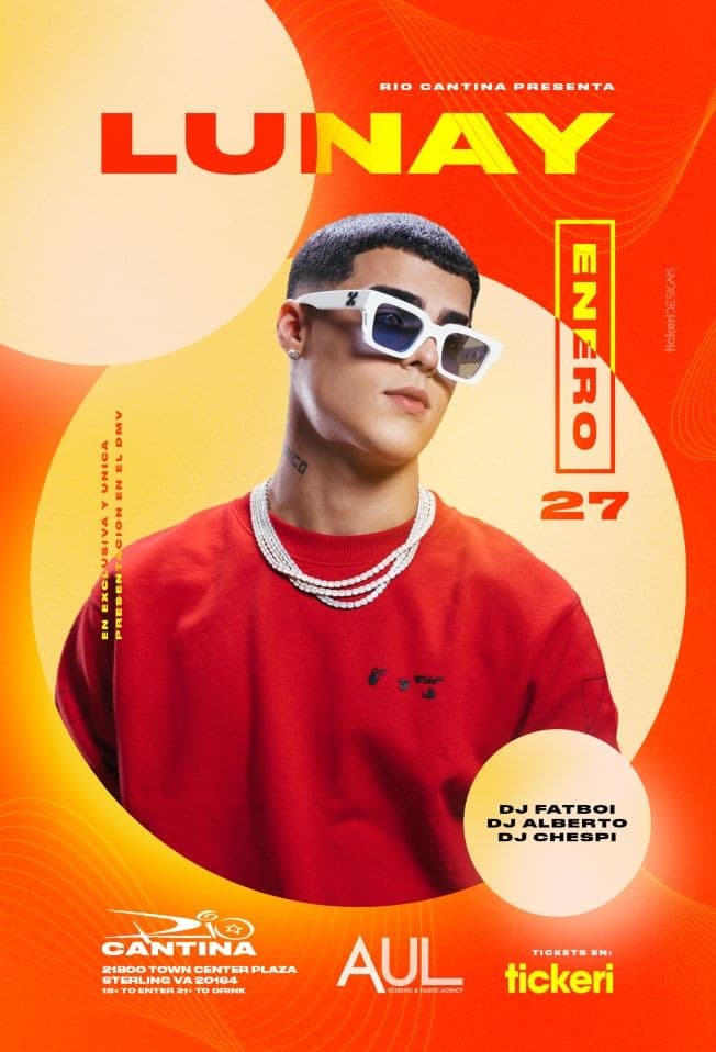 Event - LUNAY EN CONCIERTO ! STERLING VIRGINIA - Sterling, Virginia - 27 de enero de 2022 | concert tickets