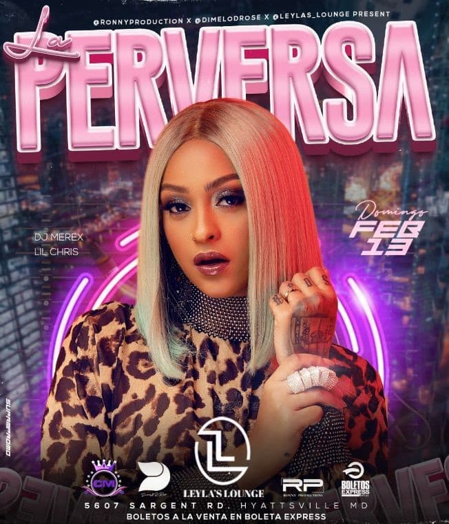Event - La perversa Live ! MARYLAND - Chillum, Maryland - 13 de febrero de 2022 | concert tickets