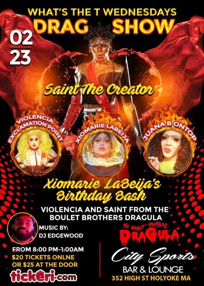 Event - What's The T Wednesdays Drag Show - CANCELED - Holyoke, Massachusetts - February 23, 2022 | concert tickets