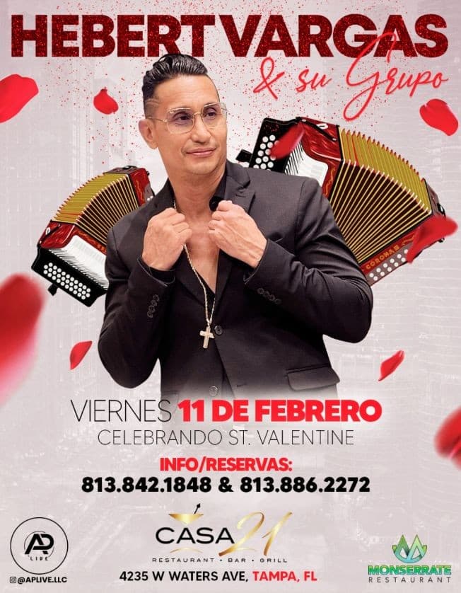 Event - HEBERT VARGAS Y SU GRUPO EN CONCIERTO ! TAMPA FLORIDA - Tampa, Florida - February 11, 2022 | concert tickets