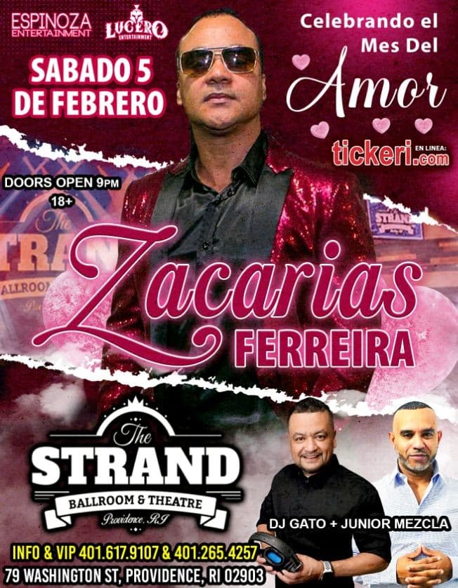 Event - Zacarias Ferreira en Providence, RI - Providence, Rhode Island - February 5, 2022 | concert tickets