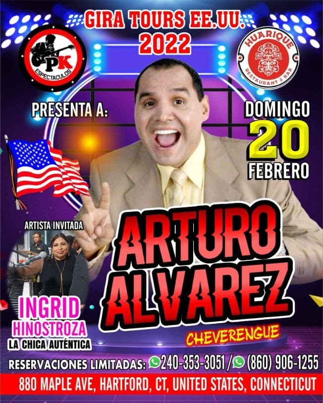 Event - ARTURO ALVAREZ EN HARTFORD, CT - Hartford, Connecticut - February 20, 2022 | concert tickets