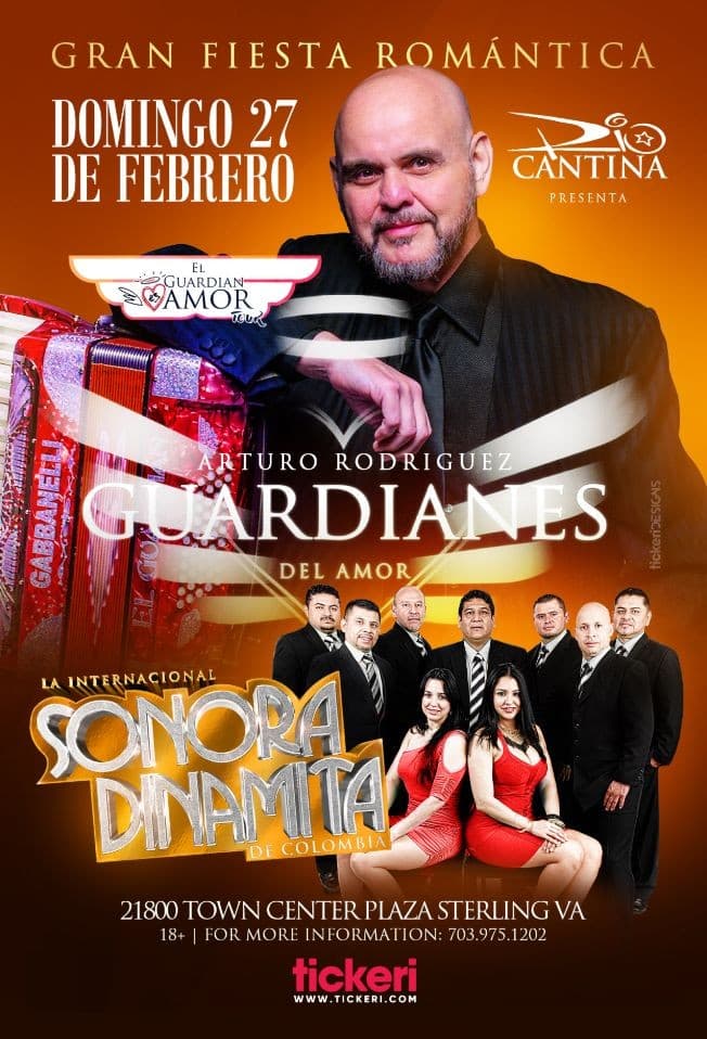 Event - GUARDIANES DEL AMOR, LA INTERNACIONAL SONORA DINAMITA EN VIVO ! STERLING VIRGINIA - Sterling, Virginia - February 27, 2022 | concert tickets