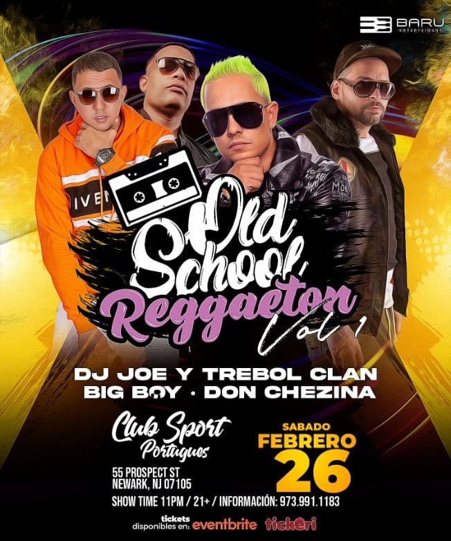 Event - DON CHEZINA - TREBOL CLAN - BIG BOY / OLD SCHOOL REGGAETON - NJ - Newark, New Jersey - February 26, 2022 | concert tickets