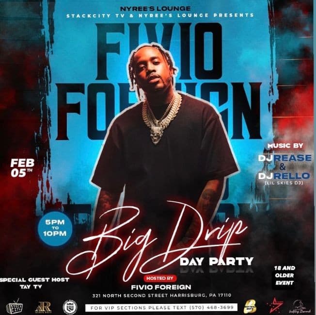 Event - FIVIO FOREIGN HOSTING AND PERFORMING LIVE - Harrisburg, Pennsylvania - February 5, 2022 | concert tickets