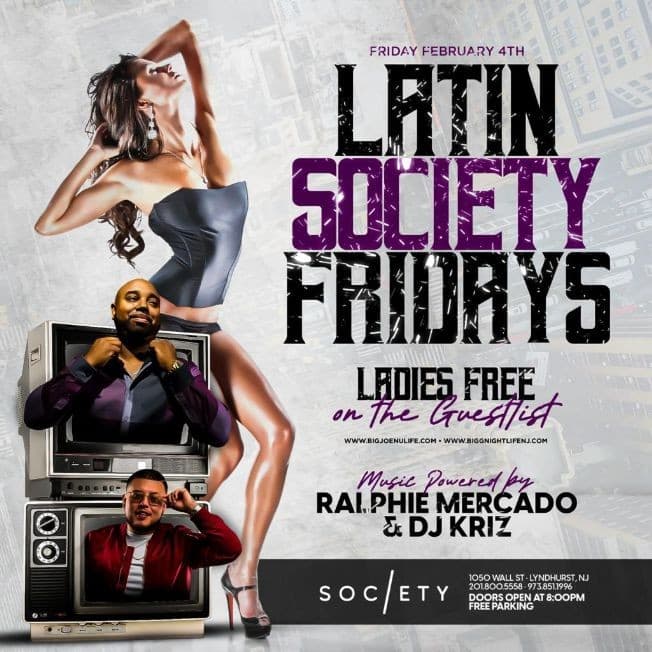 Event - Latin Society Fridays At Society Lounge - Lyndhurst, New Jersey - February 4, 2022 | concert tickets