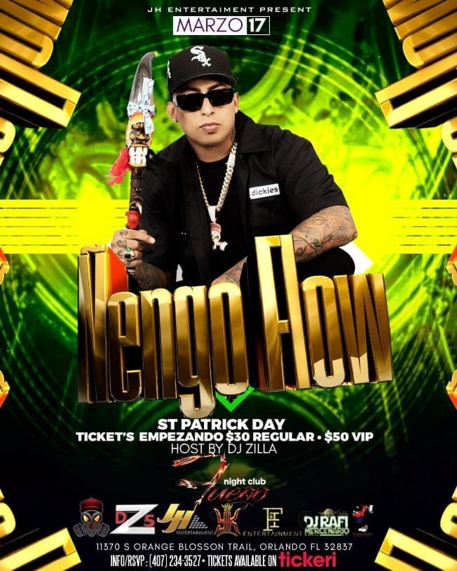 Event - ÑENGO FLOW EN ORLANDO, FL - Orlando, Florida - March 17, 2022 | concert tickets