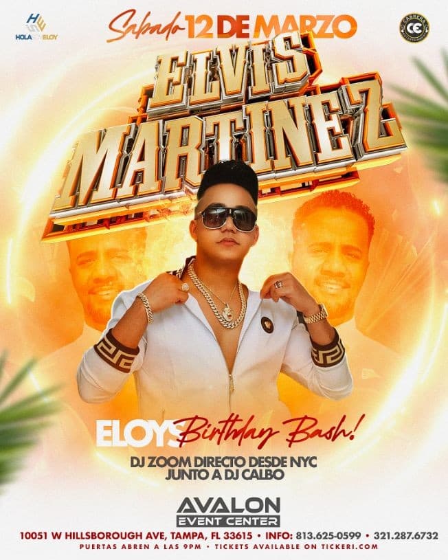 Event - Elvis Martinez live en Tampa - Tampa, Florida - March 12, 2022 | concert tickets