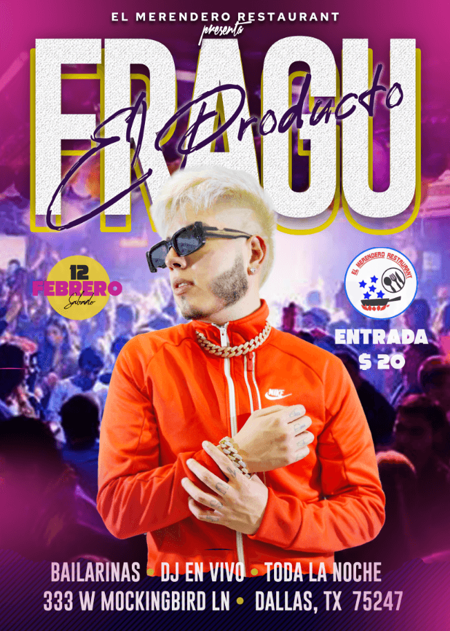 Event - FRAGU EL PRODUCTO EN VIVO ! DALLAS TX. - Dallas, Texas - February 12, 2022 | concert tickets