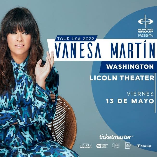 Event - VANESA MARTIN " TOUR USA 2022 " EN CONCIERTO ! WASHINGTON DC. - Washington, District Of Columbia - 13 de mayo de 2022 | concert tickets