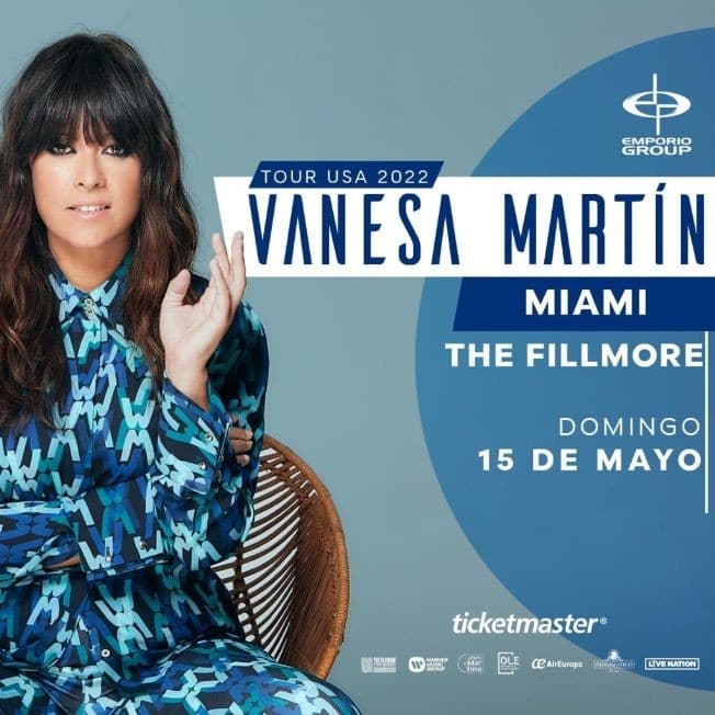 Event - VANESA MARTIN " TOUR USA 2022 " EN CONCIERTO ! MIAMI BEACH, FLORIDA - Miami Beach, Florida - 15 de mayo de 2022 | concert tickets