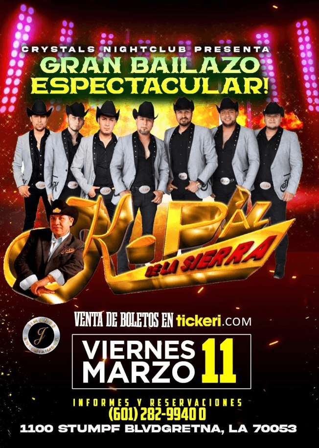 Event - K-PAZ DE LA SIERRA EN CONCIERTO ! GRETNA, LOUISIANA - Gretna, Louisiana - March 11, 2022 | concert tickets