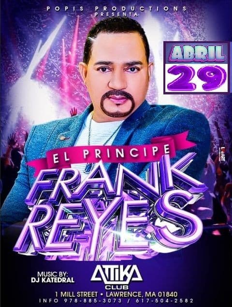 Event - Frank Reyes Viernes 29 Abril, en Vivo ! Attika Lawrence - Lawrence, Massachusetts - April 29, 2022 | concert tickets