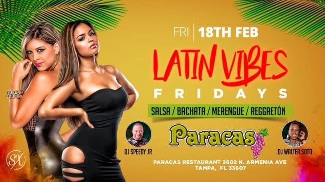 Event - Latin Vibes Fridays at Paracas Bar and Grill - Tampa, Florida - February 18, 2022 | concert tickets