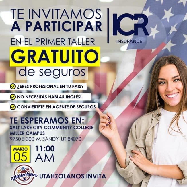 Event - Taller Gratuito Conviértete en Agente de Seguros - Sandy, Utah - March 5, 2022 | concert tickets