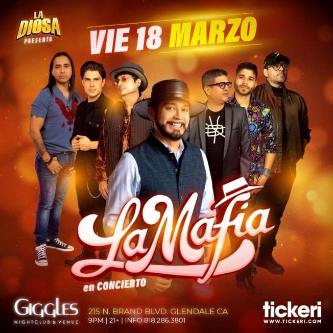Event - LA MAFIA EN LOS ANGELES - Glendale, California - March 18, 2022 | concert tickets