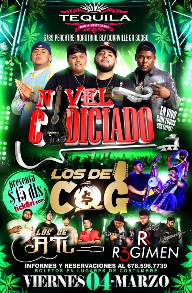 Event - Nivel Codiciado en Vivo ! DORAVILLE GA. - Doraville, Georgia - March 4, 2022 | concert tickets