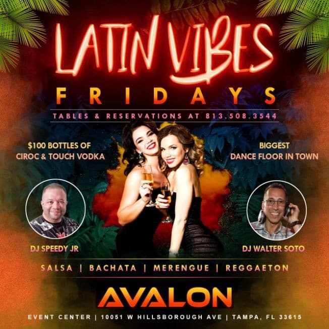 Event - Latin Vibes Fridays at Avalon Event Center - Tampa, Florida - March 4, 2022 | concert tickets