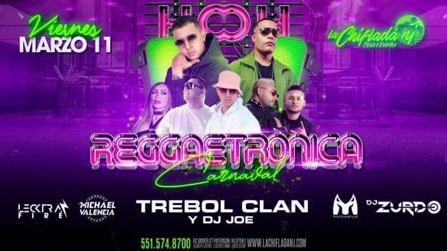Event - REGGAETRONICA CARNAVAL - NEW JERSEY - Paterson, New Jersey - March 11, 2022 | concert tickets