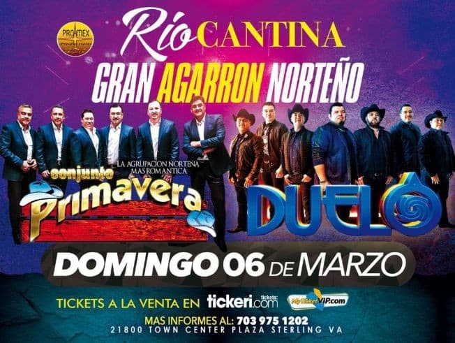 Event - CONJUNTO PRIMAVERA, DUELO EN VIVO ! STERLING VIRGINIA - Sterling, Virginia - March 6, 2022 | concert tickets