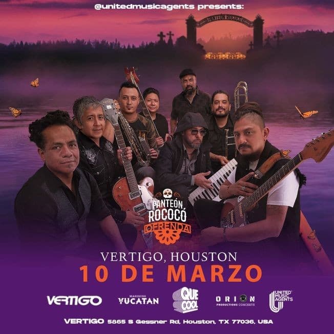 Event - PANTEON ROCOCO EN CONCIERTO - HOUSTON TEXAS - Houston, Texas - March 10, 2022 | concert tickets
