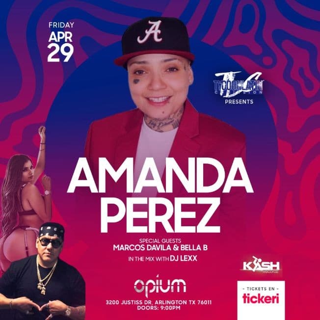 Event - AMANDA PEREZ LIVE IN CONCERT ! ARLINGTON TEXAS - Arlington, Texas - April 29, 2022 | concert tickets