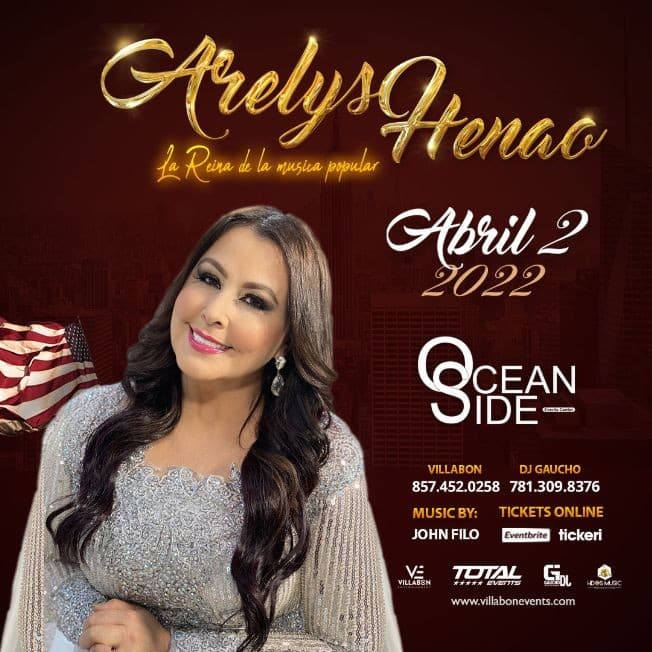 Event - ARELYS HENAO BOSTON - Revere, Massachusetts - April 2, 2022 | concert tickets