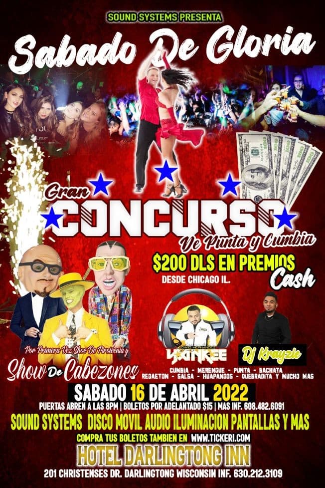 Event - Sabado De Gloria Party - Darlington, Wisconsin - April 16, 2022 | concert tickets