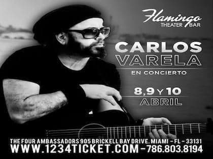 Event - CARLOS VARELA EN CONCIERTO ! MIAMI FLORIDA - Miami, Florida - April 10, 2022 | concert tickets