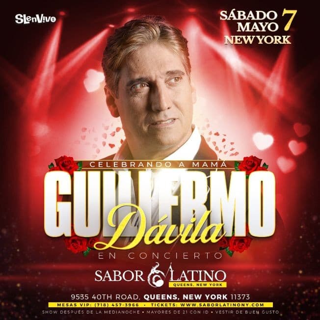Event - GUILLERMO DAVILA ! NEW YORK - Queens, New York - May 7, 2022 | concert tickets
