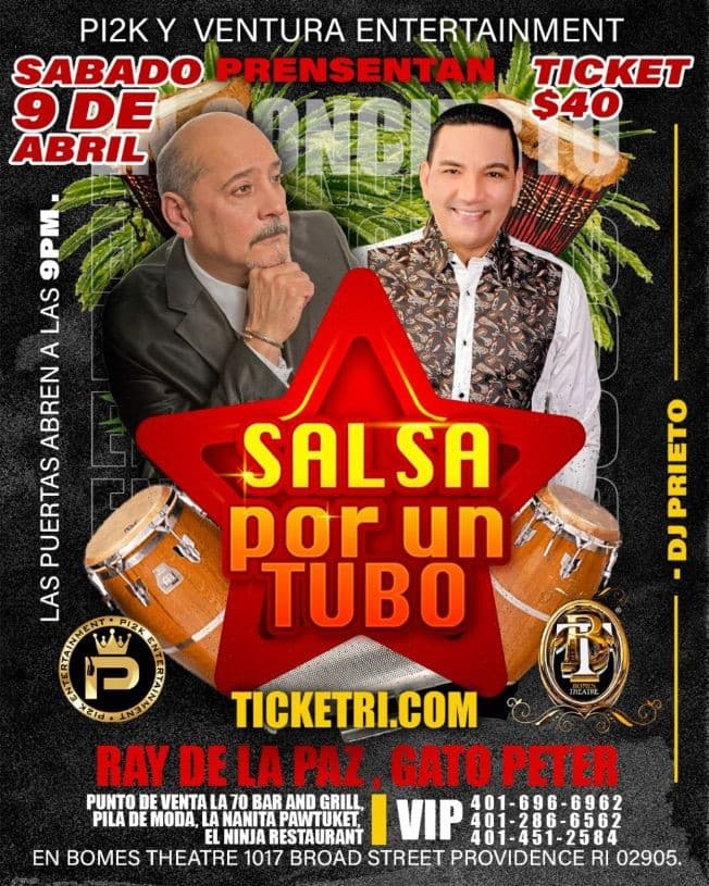 Event - RAY DE LA PAZ, DJ GATO PETER EN VIVO ! PROVIDENCE RHODE ISLAND - Providence, Rhode Island - April 9, 2022 | concert tickets