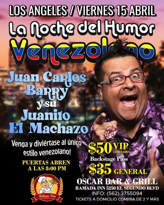 Event - LA NOCHE DEL HUMOR VENEZOLANO - HAWTHORNE, California - April 15, 2022 | concert tickets