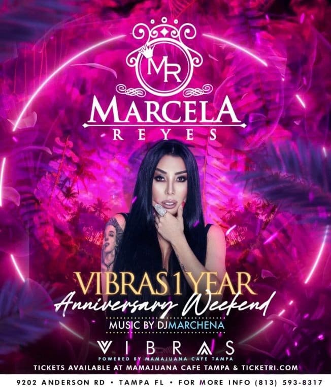 Event - Marcela Reyes at Vibras! - Tampa, Florida - April 15, 2022 | concert tickets