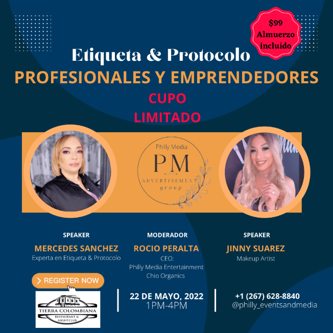 Event - Etiqueta y Protocolo para Profesionales y Emprendedores - Philadelphia, Pennsylvania - May 22, 2022 | concert tickets