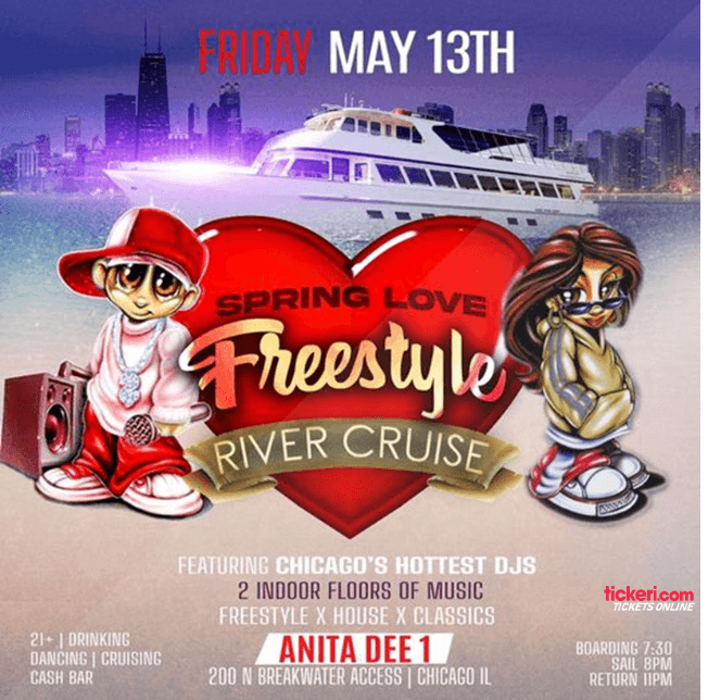 Event - SPRING LOVE FREESTYLE RIVER CRUISE ! CHICAGO ILLINOIS - Chicago, Illinois - May 13, 2022 | concert tickets